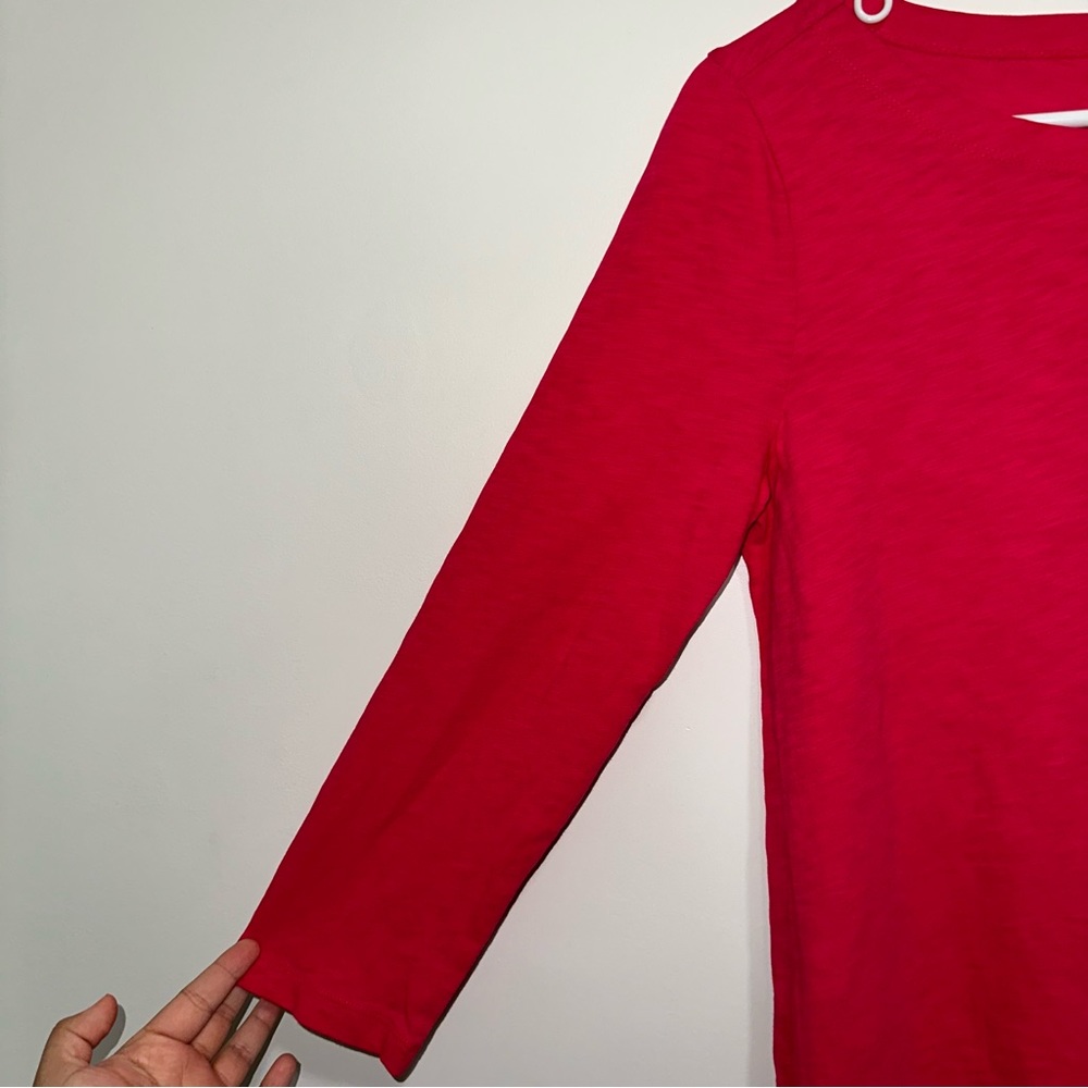 🌷5/$20 J.Crew Women’s Pink Long Sleeve Top - Picture 3 of 4